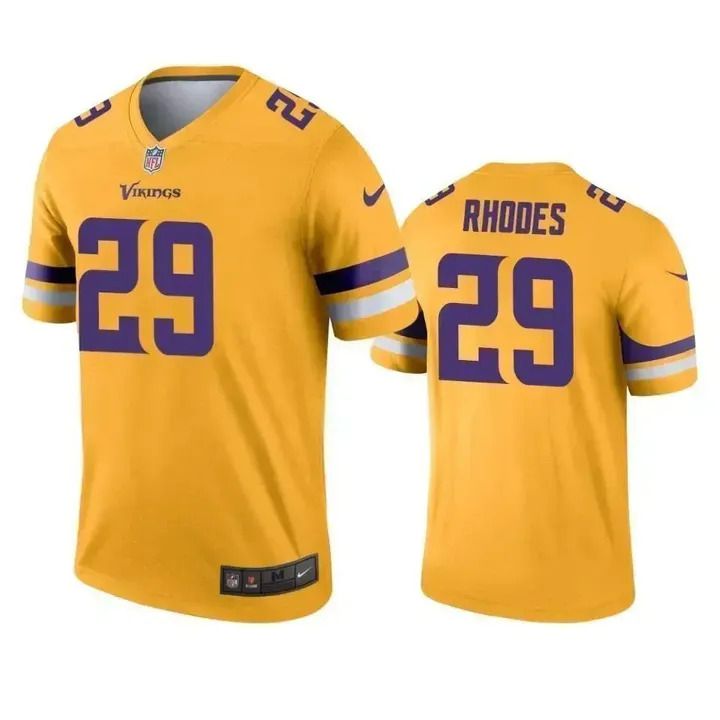 Men Minnesota Vikings 29 Xavier Rhodes Nike Gold Inverted Legend NFL Jersey